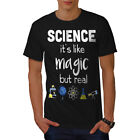 Wellcoda Science Is Real Magic Mens T-shirt, Funny Graphic Design Printed Tee