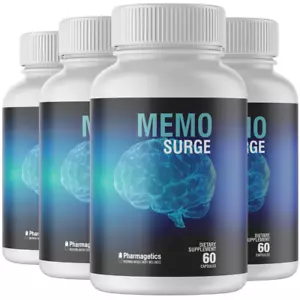 4 Bottles Memo Surge 60 Capsules x 4 FOCUS & MEMORY SUPPORT - EXTRA STRENGTH - Picture 1 of 6