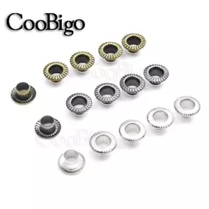 500X Eyelets 4.5mm Hole Leathercraft Shoes Belt Bags Tags Sewing DIY Accessories - Picture 1 of 10