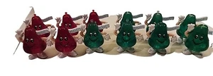 Vtg Lot Hersey Kisses Green(7) Red(5) Christmas Light Covers String Decoration - Picture 1 of 3