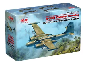 B-26K Counter Invader, USAF Vietnam War Attack Aircraft 1:48 ICM 48279 - Foto 1 di 12