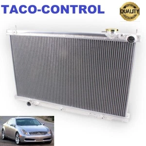 Aluminum Radiator For Infiniti G35 2003-2007 Coupe 04 05 06 Sedan 3.5L V6 MT/AT - Foto 1 di 11