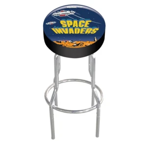 Space Invaders 21.5" to 29.5" Adjustable Retro Arcade Stool, Arcade1Up - Picture 1 of 2