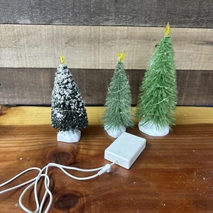 Lemax Battery Operated Trees Set Of 3 - Picture 1 of 5