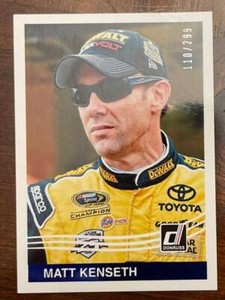 MATT KENSETH - 2017 Donruss - Blue Foil Parallel - Serial Number 110/299