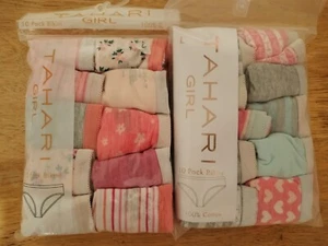 Tahari Girl 2 Packages of 10 Each Bikini Underwear/Size L/NWT/RTLS $72 - Picture 1 of 13