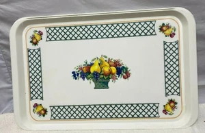 Villeroy & Boch Fruit Basket Weave Melamine Serving Tray 18 3/4" long 11.5 " - Picture 1 of 5