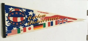 Vintage Harlem Globetrotters Felt Pennant, Sports, Basketball Flags of Countries - Picture 1 of 12