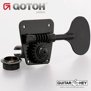 NEW Gotoh FB30LP 4 In-Line Bass Tuners Vintage Fender Style LOLLIPOP - BLACK - Picture 1 of 2