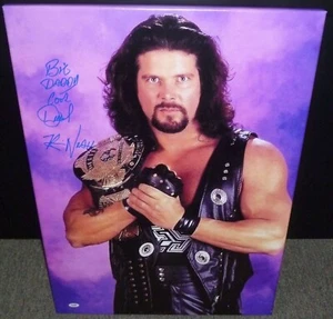 Kevin Nash Signed 22 x 30 WCW / WWE Canvas Giclee PSA DNA " Only 1 Exist " - Picture 1 of 3