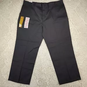DICKIES Loose Fit Double Knee Straight Leg Black Work Pants - Men's Size 44X30 - Picture 1 of 10
