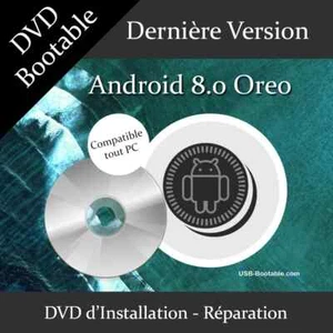 DVD Bootable Android 8.0 Oreo + Guide d'utilisation - Photo 1/1