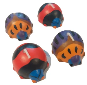 Ladybug and Beetle Candles (4) - Birthday Party Supplies - Picture 1 of 1
