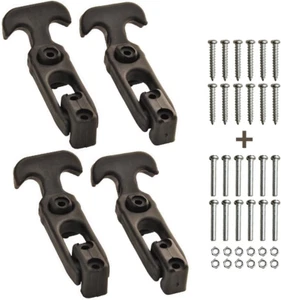4 Packs Flexible Rubber T-Handle Draw Latches for Cooler, Boat,Golf Cart, Tool B - Picture 1 of 10