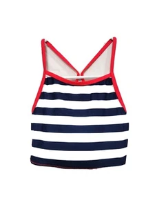 Girl's Medium 7/8  Built-in Bra Striped Tankini Top(#388 - Picture 1 of 6