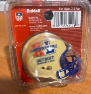 Riddell Pocket Pro football helmet Pittsburgh Steelers Super Bowl XL DETROIT pkg - Picture 1 of 2