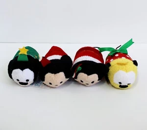 Disney Mini tsum tsum Holiday Mickey Mouse & Friends Set of 4 Plush - Picture 1 of 3