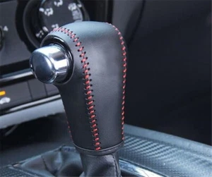 PU Leather Car Accessorie Gear Shift Knob Cover For Honda HR-V HRV 2016-2022 - Bild 1 von 5
