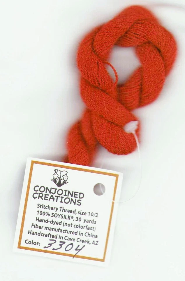 Silk Hand-Dyed Thread 30 Yd Conjoined Creations Reds 3304 Cross Stitch - Image 1 of 1