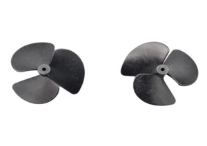 RC Speed Racing Boat Propeller 3 Pin 36mm 2mm Hole Left Right Spare Part 1 Set - Picture 1 of 3