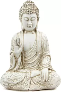 Statua Buddha per Accenti di Decorazione Casa,Statua Buddah Ridente per Meditazione Zen G - Foto 1 di 12