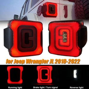 2X Smoked LED Tail Light Brake Reverse Running Light for 18-24 Jeep Wrangler JL - Picture 1 of 11