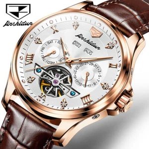 Original JSDUN Fashion Automatik Leder Wasserdicht Tourbillon - Bild 1 von 9