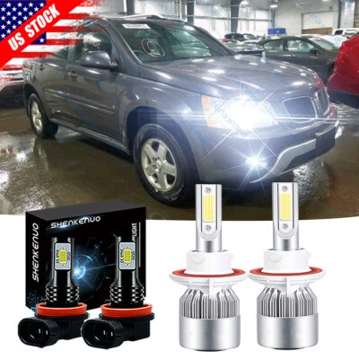 For Pontiac Torrent 2006-2009 Combo 4x LED Headlight Hi Lo Fog Light Bulbs 6000K - Image 1 of 4
