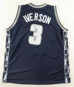 Allen Iverson Signed Georgetown Hoyas Jersey (JSA) 11xAll Star Philadelphia 76er - Picture 1 of 6