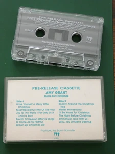 Vtg AMY GRANT Pre-Release CASSETTE Home For Christmas Promotional RARE - Picture 1 of 6