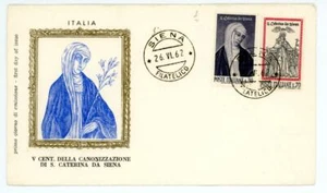 1962 Italy Canonization of St Caterina da Siena First Day Cover from Siena - Picture 1 of 2