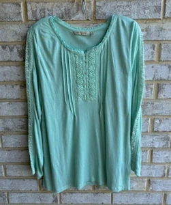 Soft Surroundings Long Sleeve Cecelia Embroidered Tunic Women's Size S. - Picture 1 of 6