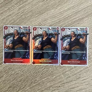 ONE PIECE TCG | 3x BENN BECKMAN OP09-009 SR OP09: Emperors In The New World - Foto 1 di 1