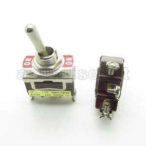 Heavy Duty Toggle Switch SPDT 3 Screw Terminal ON-ON 2 Position 12mm 15A 250V - Picture 1 of 4