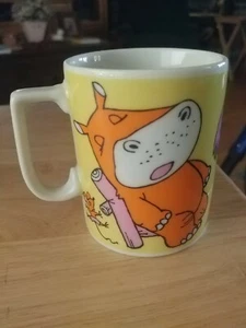 Kitshy Vintage Stylecraft Porcelain Mug Made in Japan Hippo Rabbit Flamgo #1223 - Picture 1 of 8