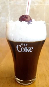 Coke Cola Scented Custom Candle, Vintage Collectible Coke Glasses 12oz. - Picture 1 of 4