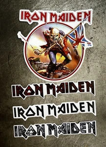 Iron Maiden Sticker Set 4 XXL 8”Danzig AC/DC Judas Priest OZZY Van Halen ACDC - Picture 1 of 5