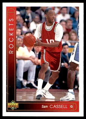 Sam Cassell 1993-94 Upper Deck  #53 Rockets NBA READ FREE SHIPPING AutographDen - Image 1 of 2