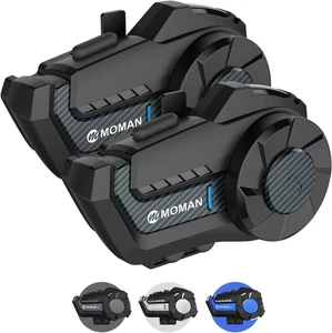 Interfono Moto, H2 Pro【2 Pezzi Fibra Di Carbonio】 Auricolare Casco Moto Coppia 1 - Foto 1 di 12