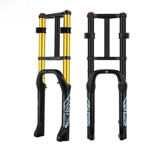 20 26*4.0inch Double Shoulder Snow E-bike Front Fork 110mm Travel Supension Fork - Picture 1 of 28
