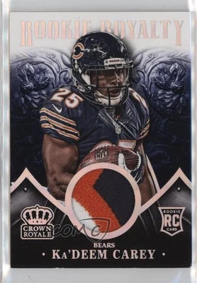 2014 Panini Crown Royale Rookie Royalty Materials Prime /99 Ka'Deem Carey RC - Image 1 of 2