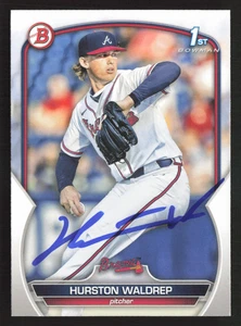 HURSTON WALDREP SIGNED 2023 1st BOWMAN PAPER DRAFT #BD-114 ATLANTA BRAVES 8 - Picture 1 of 2