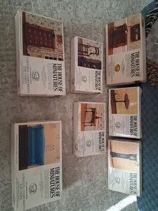 Lote de 8 kits de muebles The House of Miniatures de X-ACTO - Imagen 1 de 23