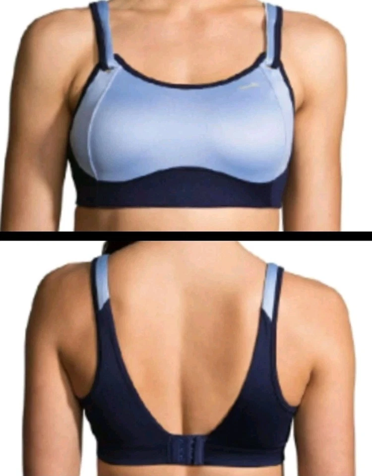 ¡Sujetador deportivo Brooks Fiona con correa ajustable de gancho y bucle para mujer! 32C Excelente  Foto 1 de 4