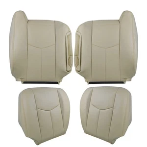 For 2003 2004-2006 Chevy Tahoe Leather Driver Passenger Bottom & Top Seat Cover - Foto 1 di 12