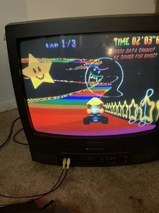 Vintage Emerson CRT TV VCR Combo Retro Gaming EWC1902 19” Vhs Tape VIDEO READ - Picture 1 of 23