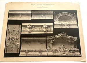 Robert Schirmer Architectural Designs Page from 'Plastische Ornamente' 1890 - Picture 1 of 10