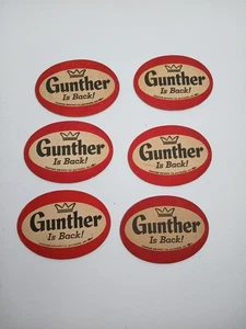 Lote De Colección Gunther Is Back! Posavasos publicitarios de cerveza Alcohol Man Cave Baltimore MD - Imagen 1 de 5