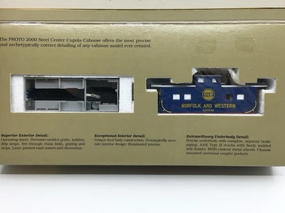 HO Proto 2000 Norfolk & Western Steel Center Cupola Caboose N&W #500836 Lighted - Image 1 of 4