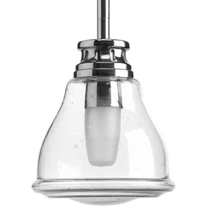 Progress Lighting P5097 Chrome Academy Single Light 5"W Mini Pendant - Picture 1 of 2